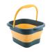 Fioerddtuie foldable bucket easy to clean and wearable relaxation at home or on the go foldable foot bath massage bucket from TPE as shown