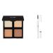 e.l.f. Powder Contour Palette Compact Powder Palette & Instant Lift Brow Pencil Dual-Ended Precision Eyebrow Pencil For Defining & Shaping Brows Neutral Brown Contour + Pencil