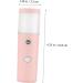Baluue Facial Humidifier Mini Humidifier Facial Mist Sprayer Skin Moistener Nano Misting Sprayer Abs Pink - Buy Online on GoSupps.com