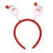xbiez Eye Catching LED Headbands for Christmas Be the Life of the Celebration (One Size Springy Santa Hat & Christmas Tree Designs) Santa Claus
