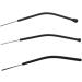 Coheali Black Pebble Gel Glasses Leg Covers - 12 Pairs Silicone Accessories for Secure Hold | 7x0.45cm Glasses Strap Holder - Buy Online on GoSupps.com