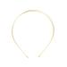 Minkissy 4 pieces Metal Double Terris Bands Double thin hair band Elastic metal hair band hair chicken wedding diy craft accessories for women girls (golden)
