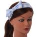 Light Blue/White Checked Fabric Bow Alice/Hair Band/HeadBand - Buy Online on GoSupps.com