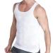 Aptoco Compression Shirts for Men Slimming,Men Body Shaper Abs Slim Tank Top Undershirt for Men's Gynecomastia White Large