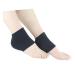 Ipetboom High Heel Socks Dry Feet Socks High Heel Protectors Black Sock Black Gel Black Heel Open Toe Heel Moisturizing Sock Heel Sleeves for Cracked Heels Heel Absorbers Insole Spa