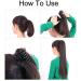 Sego Ponytail Braid Extension - 66 cm Wavy Human Hair - Airy Blonde Mix for Voluminous Style - Buy Online on GoSupps.com