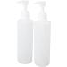 Hushui 2-Pack 250ml Professional Replacement Bottles for Massage Oil & Lotion - Refillable Pump for Easy Use - Buy Online on GoSupps.com