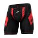 Social Paintball Grit Slider Shorts, Black Red Medium