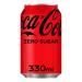 Coca Cola Coke Zero Cans Soda Fizzy Drink 24x330ml