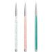 Nail Art Brush Pen 3 Size Nail Art Pen Set Designer/Makeup Artist Manicure Tool - Buy Online on GoSupps.com