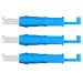 Hicarer 3 Pieces Sewing Needle Inserter Automatic Needle Threader Needle Threading Tool for Sewing Machine (Blue and White)