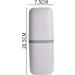 Portable Travel Toothbrush Cup & Toothpaste Holder - Pink Organizer for Camping & Bathroom Accessories - Buy Online on GoSupps.com
