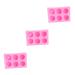 HOMSFOU 3pcs Cakesicles Mold Silicone Mold Burger Mold Silicone Candle Mold Fondant Molds Candle Molds Cake Mold De para Gelatinas DIY Baking Molds Light Clay 3D Hamburger Mx3pcs As Shownx3pcs