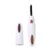 Heated Eyelash Curler USB Rechargeable Eyelash Curler with Comb 2 Speed Intelligent Temperature Control 24 Hours Lasting Curling Suitable for Makeup - Black (White)