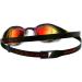 Speedo Fastskin Hyper Elite Adult Mirrored Goggles - Unisex One Size Black/Oxide Grey/Fiery Gold - Best Performance Swim Goggles for Competitive Athletes - Buy Online on GoSupps.com