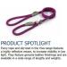 Ancol Viva Reflective Rope and Real Leather Slip Lead. 150x 0.8cm. PURPLE Purple 150 cm x 0.8 cm (Pack of 1) - Buy Online on GoSupps.com