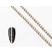 25cm Nail Art Metal Pearl Chain Nail Art Glitter Nail Art Accessories Nail Art Decoration DIY Manicure Tool Gold Silver LT04
