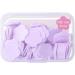 100 Pcs Purple Mini Travel Soap Paper Sheets - Flower Shape Disposable Flakes for Hand & Foot Care | Eco-Friendly Cleaning Solutions - Buy Online on GoSupps.com