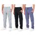 Real Essentials 3 Pack: Boys' Tech Fleece Open Bottom Sweatpants with Pockets Medium Set 1