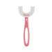 BfnzBdnz Kids Toothbrushes U- Shaped Toothbrush Soft Silicone Brush Head Toothbrush Oral Teeth Cleaning Toothbrush for Children's Soft Toothbrush 360 Silicone U-Shaped Toothbrush Toddlers Pink Pink-m