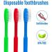 144 Individually Wrapped Disposable Toothbrushes - Soft Bristles, Fun Colors - Ideal for Travel, Hotels - 144 Pack - Buy Online on GoSupps.com