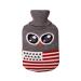 MAIES Hot Water Bottles 2000ml Hot Water Bottle Knitted Cover Solid Color Bag Cloth Hand Warmer Hot Water Bottle