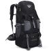 RuRu monkey 50L Hiking Backpack, Waterproof Lightweight Daypack for Outdoor Camping Travel Black