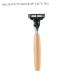 NASSMOSSE Safety Razor with Wooden Handle | Double Sided Shaver for Men & Women | Portable & Eco-Friendly Beard Cleaning Tool | International Shipping Available - Buy Online on GoSupps.com