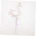 CAXUSD 6pcs Sprinkles Cake Decorations Flamingo Cupcake Picks Candle Decor Hawaiian Decorations Cake Insert- Cake Ornament Cake Topper Cake Insert Card Happy Birthday Banquet Toothpick Pink 6pcs - Buy Online on GoSupps.com