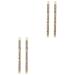 PLAFOPE 4 Pcs Eyebrow Pencil Brush Microblading Eyebrow Pen Double Tip Eyebrow Pencil Pigment Brown