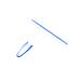 Mirror Wiper Practical Kitchen Glass Wiper TPR Flat Blue