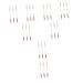 Baluue 24 Pcs Eye Shadow Brush Home Use Eyeshadow Brush Dual Sided Eyeshadow Eye Primer Wooden Handle