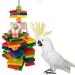 Alysontech Large Parrot Chew Toy for Macaw, African Greys, Cockatoo - Wood Toy for Bird Cage - Buy Online on GoSupps.com