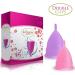 Blossom Menstrual Cup Set - Two Cups (Large Purple & Small Pink) | Eco-Friendly Comfortable Period Solution - Shop Now for International Shipping - Buy Online on GoSupps.com