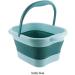Ioiuskku Collapsible Foot Bath Pools - Large Capacity Multifunctional TPE Foot Spa for Home & Salon | Easy to Clean Light Blue - Buy Online on GoSupps.com