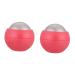 Magiclulu 2st hand massage ball Cold roller foot massage devices roller ball for the household Hand massage device Face massage devices ice cream -free steel pink roll body fitness