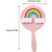 Heallily Portable Rainbow Handheld Makeup Mirror - Cute & Colorful Vanity Mirror for Girls & Women - Travel-Friendly Gift - Buy Online on GoSupps.com