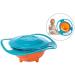 Itian Children's Plate & Bowl - 360 Rotating Anti-Pouring Baby Feeding Shells - Blue - Buy Online on GoSupps.com