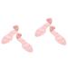 FRCOLOR 2 Pairs Back Heel Cushion Pads High Heel Pads Back Heel Inserts Heel Insole Back Heel Pads Pinkx2pcs mediumx2pcs