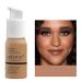 Julystar Oil Control Foundation Cream Concealer Foundation Liquid Foundation Lasting Makeup Free (05#)