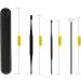 Stainless Steel Ear Wax Pickers | Spiral Ear Curette Tool | XIDAJIE Earpick Wax Remover Spoon | Black - Buy Online on GoSupps.com