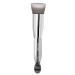 Foundation Brush for Liquid Makeup, TEXAMO Dual-ended Angled Foundation Makeup Brush Concealer Brush Premium Face Brush, Blending Powder Buffing Stippling Makeup Tools with Spatula for Cosmetics (Upgraded Foundation Brush)