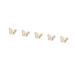 FEIlei 5Piece Colorful Metal Butterfly Nail Decoration Butterfly Charm for DIY Manicure