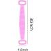 HJCOCHOME Silicone Back Scrubber for Shower - Extra Long Exfoliating Body Scrubber with Handle, Pink - Men and Women - Buy Online on GoSupps.com