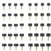 LinaLife 40pcs/20pairs High Heel Tips Black High Heel Shoe Repair Tips Taps Dowel Lifts Replacement  5 Different Size(8mm 12mm)Steel pin of 3 mm