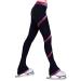 Figure Skating Spiral Polartec Polar Fleece Pants - Hologram Foil Fuchsia XX-Small