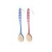 HEALLILY Long Handle Bath Brush Soft Shower Brush Back Scrubber Massager for Home Bathroom 2pcs