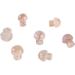Natural Crystal Rough Crystal 3pc Natural Hand Carved Sakura Agate Mushroom Cherry Blossom Crystal Stone 15mm for Crystal - Buy Online on GoSupps.com