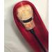 XSZM 13X4 Hot Red Colored Lace Front Wigs Human Hair Pre Plucked 150% Density Glueless Silky Straight Lace Wig for Black Women Brizilian Virgin Hair Natural Hairline Wigs With Baby Hair(22 Inch) 22 Inch Straight 13x4 Lace Wig
