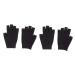 Ipetboom 2 Pairs Moisturizing Gloves Black Gloves Whitening Glove Spa Glove Hydrating Glove Gel Gloves Mositurizing Glove Fingerless Apparel